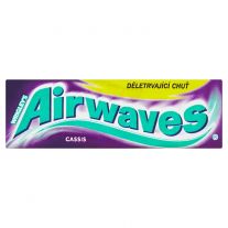 Wrigley's Airwaves Cassis žuvačka bez cukru s príchuťou mentolu a čiernej ríbezle 10 ks 14 g