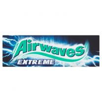 Wrigley's Airwaves Extreme žuvačka bez cukru s výraznou príchuťou mentolu a eukalyptu 10 ks v 14 g balení
