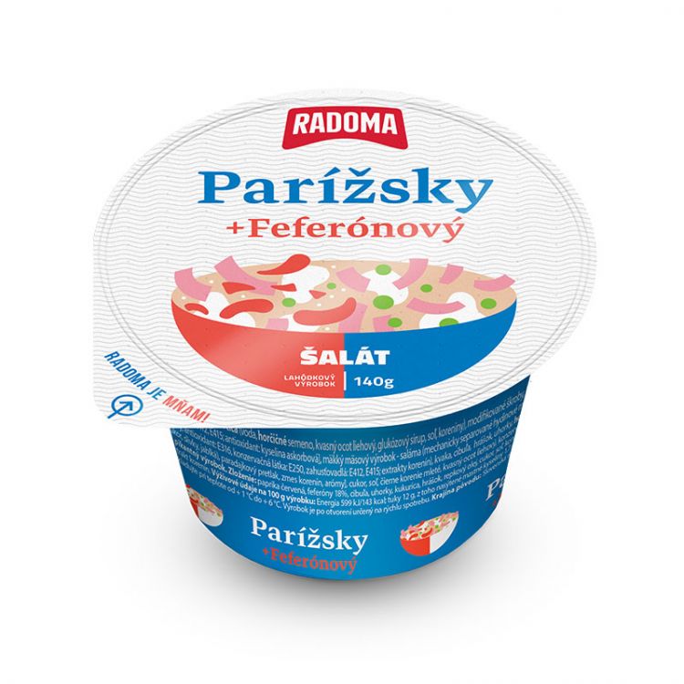 Radoma Parížsky + feferónový šalát 140g