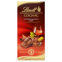 Lindt Cognac Mliečna čokoláda s tekutou koňakovou náplňou 100 g