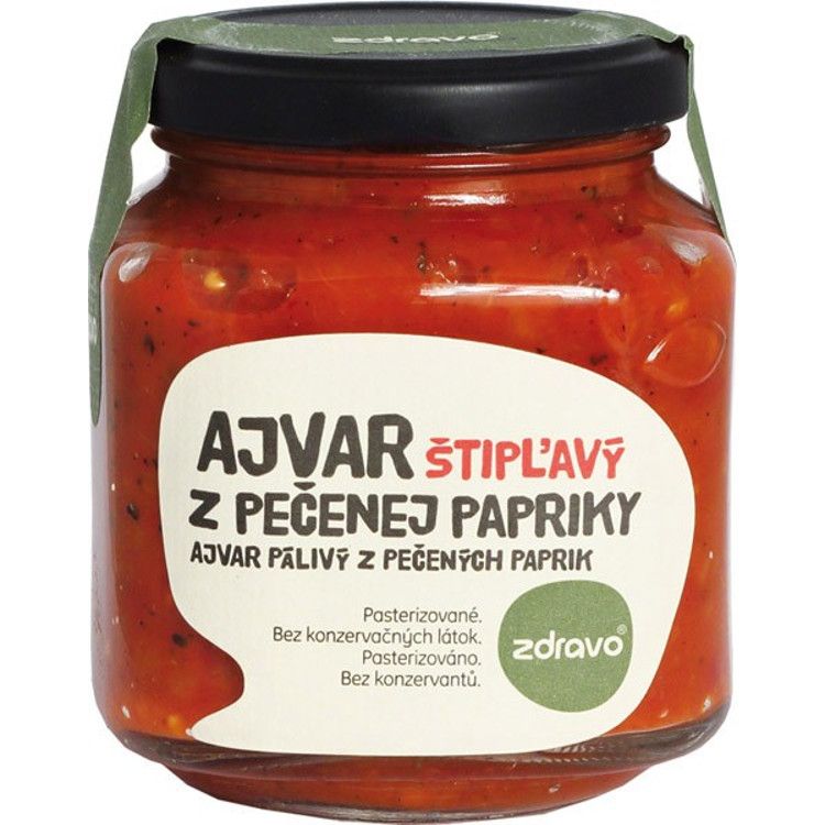 Zdravo Ajvar z pečenej papriky štipľavý 310 g