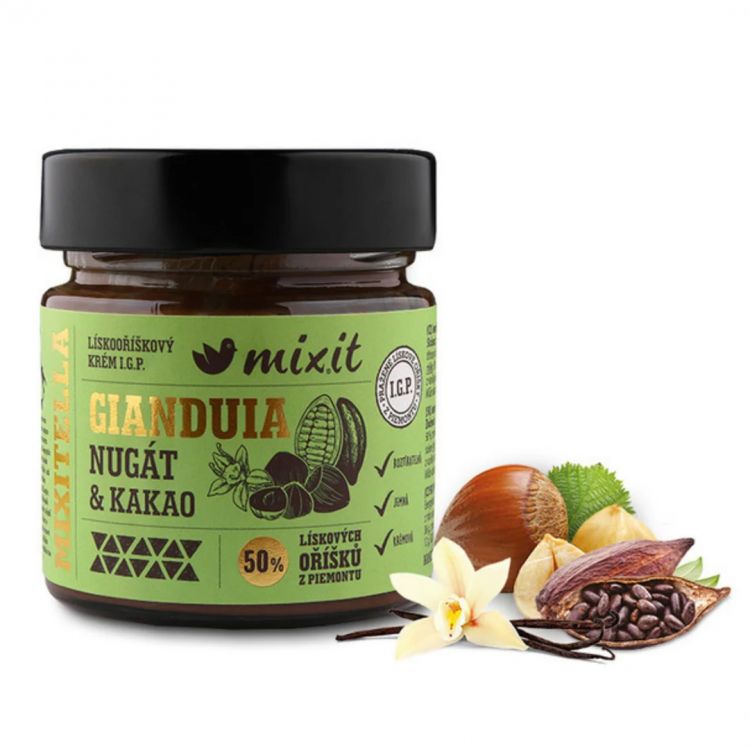Mixit Mixitella Premium - Lieskový oriešok z Piemontu s mliekom a kakaom 200 g
