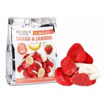Mixit Chrumkavé ovocie do vačku - Banán + Jahoda 23 g