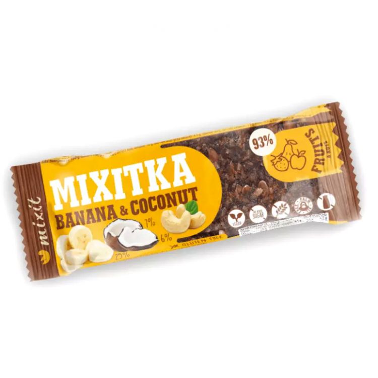 Mixit Mixitky BEZ LEPKU - Banán + Kokos 46 g