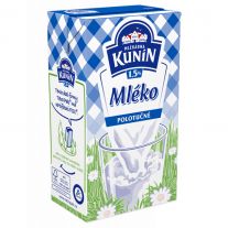 Kunín Polotučné mlieko UHT 1,5% 1 l