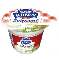 Kunín Kyslá smotana DE Luxe 20% 190 g