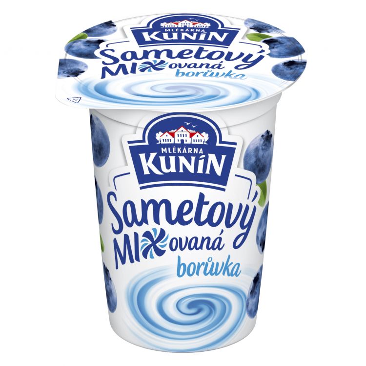 Kunín SAMETOVÝ jogurt Čučoriedka 150 g