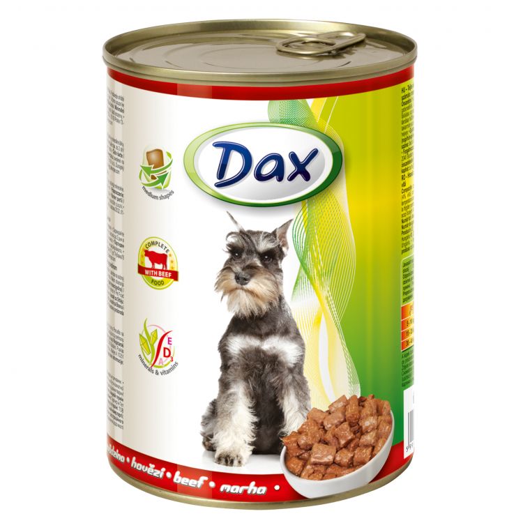 Dax Konzerva pre psy hovädzie 415g