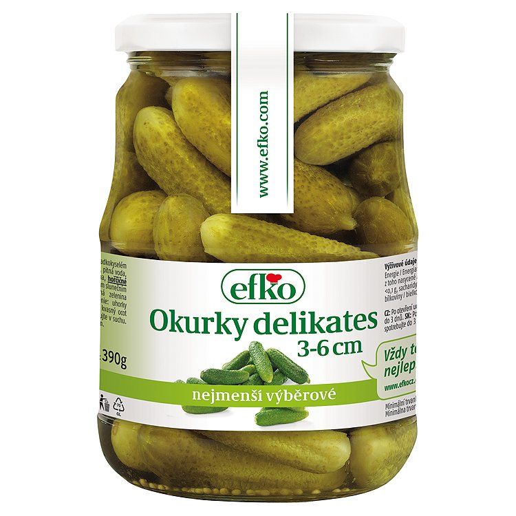 Efko Uhorky delikates 3-6cm 720 ml