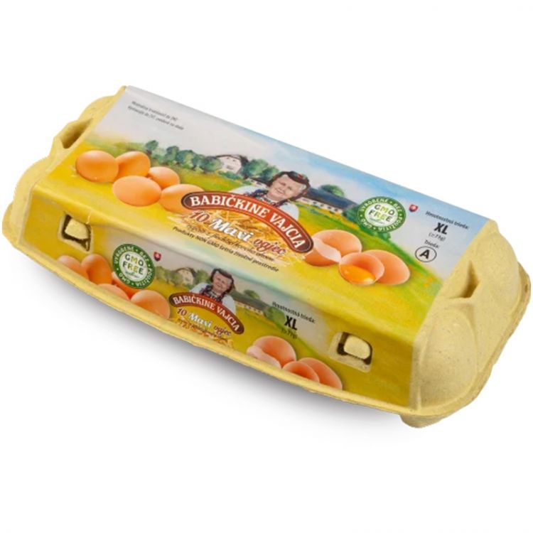 Babičkine vajcia MAXI - podstielkový chov 10 ks