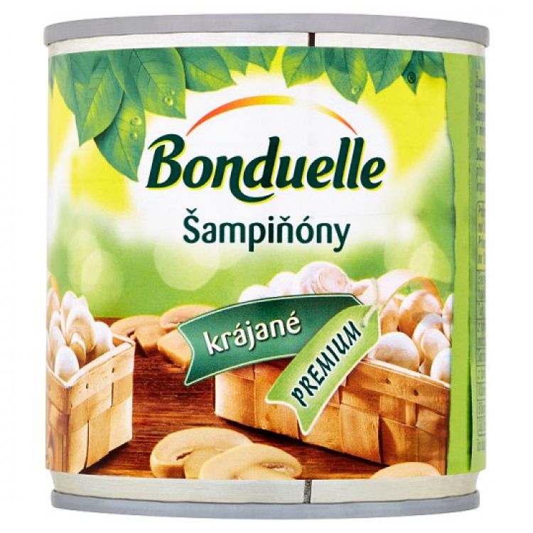 Bonduelle Šampiňóny krájané 212 ml