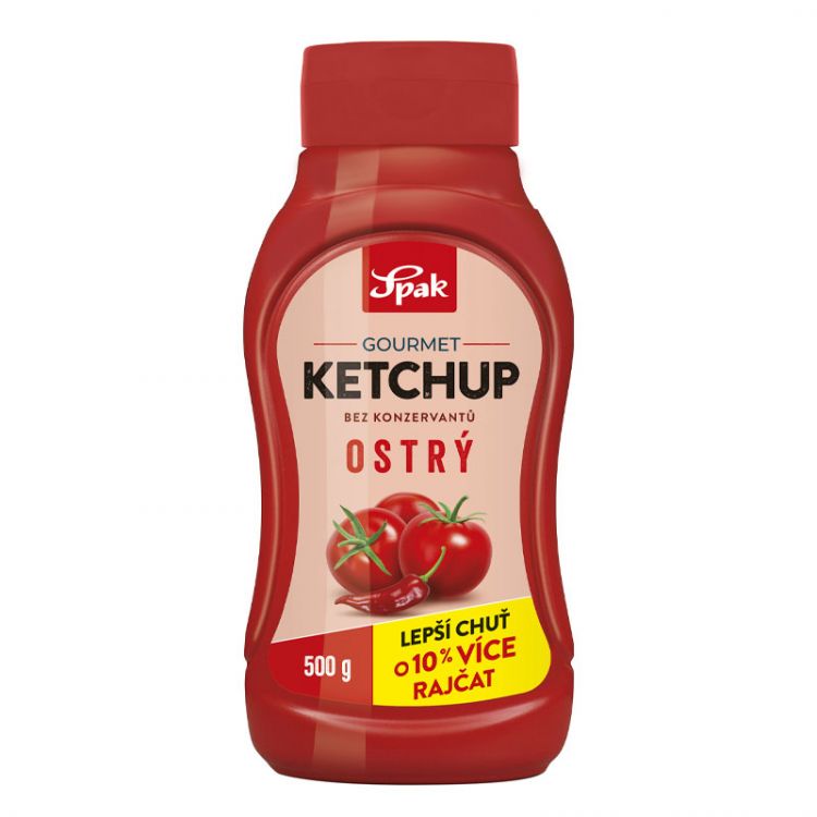 Spak Gourmet ketchup Ostrý 500 g
