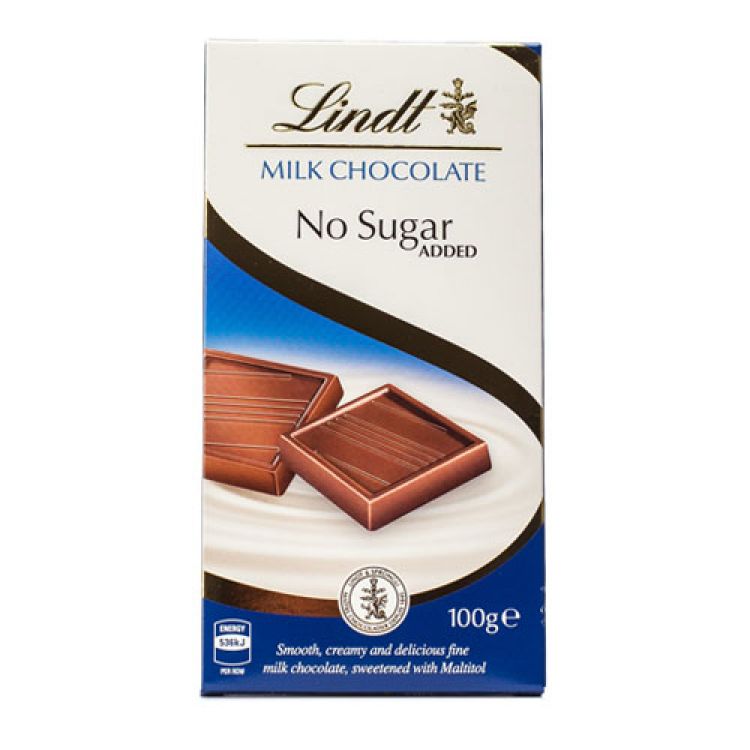 Lindt Mliečna čokoláda bez prídavku cukru 100g