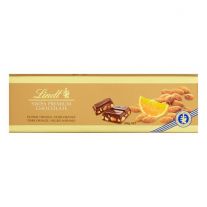 Lindt Zlatá Horká čokoláda s kúskami pomaranča a mandlí 300 g