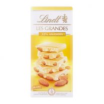 Lindt LES GRANDES biela čokoláda s mandľami 150g
