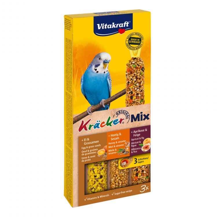 Vitakraft Kracker andulka vajcia-med-ovocie 3 ks