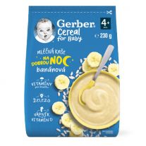 GERBER Cereal mliečna kaša banánová Dobrú noc 230 g