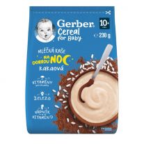 GERBER Cereal mliečna kaša kakaová príchuť Dobrú noc 230 g