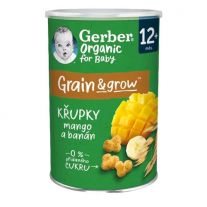 GERBER Organic chrumky s mangom a banánom 35 g