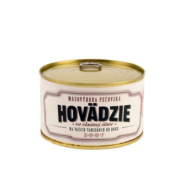 Mäsovyroba Pečovska Hovädzie vo vlastnej šťave 410 g
