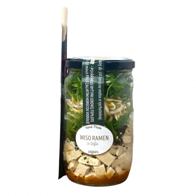 Freshery Miso Ramen s tofu, rezancami a zeleninou VEGAN v skle 170g