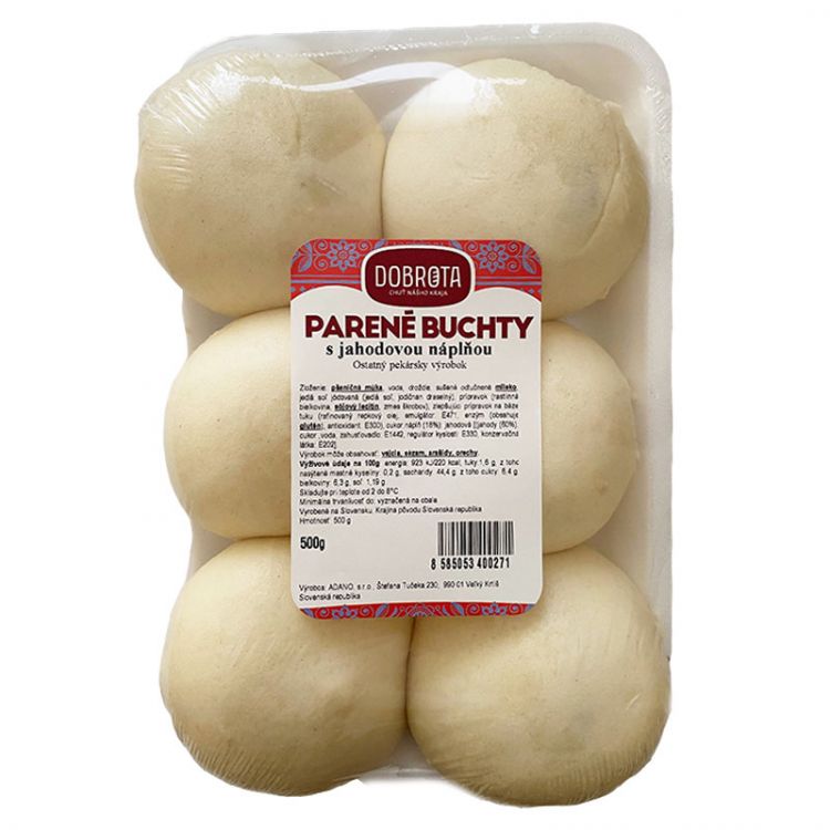DOBROTA Buchty s jahodovou náplňou 500g