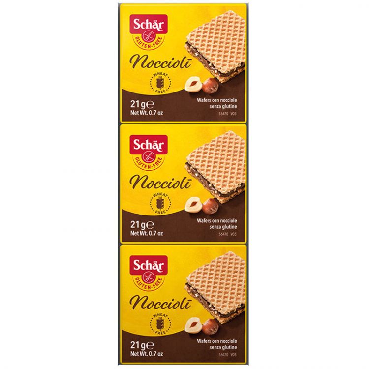 Schär  plnená Orieškovým krémom 3x21g