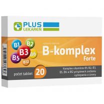 Plus Lekáreň B-komplex Forte, výživový doplnok, 20 tabliet
