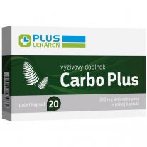 Plus Lekáreň Carbo Plus, výživový doplnok, 20 kapsúl