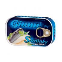 GIANA Sardinky vo vlastnej štave 125g