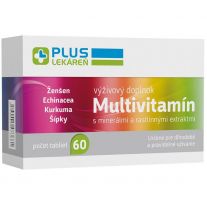Plus Lekáreň Multivitamín s minerálmi a rastlinnými extraktmi, výživový doplnok, 60 tabliet