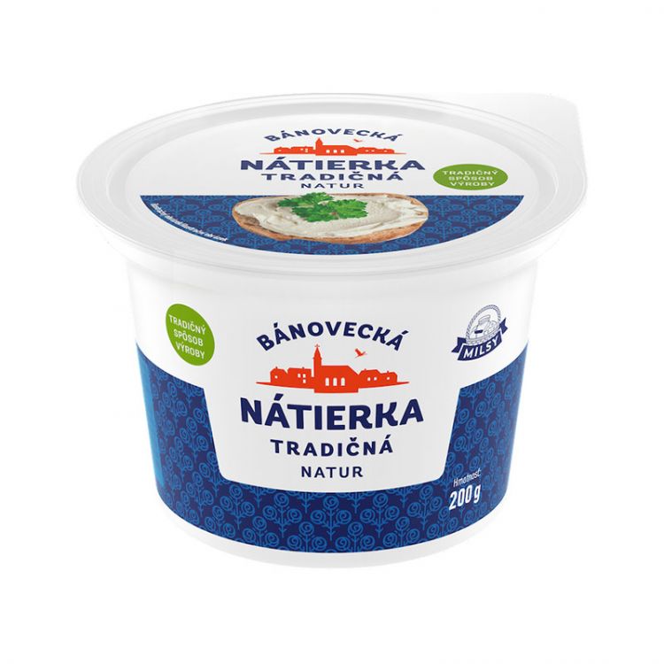 MILSY Bánovecká Nátierka tradičná Natur 200 g