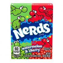 Nerds cukríky s príchuťou  melóna a čerešne 46,7g