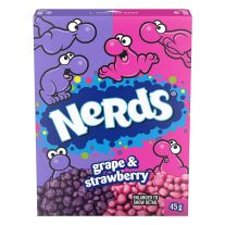 Nerds cukríky s príchuťou jahody a hrozna 46,7g