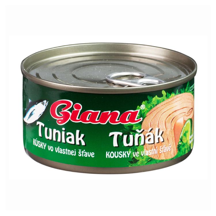 GIANA Tuniak vo vlastnej štave - kúsky 170g