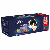 Felix Fantastic kapsičky pre mačky hovädzie, kura, losos, tuniak v želé 44x85 g