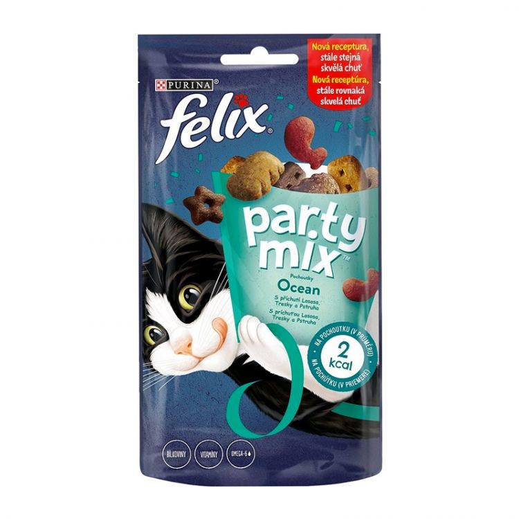 Felix Party Mix maškrty pre mačky Ocean Mix 60 g