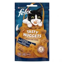 Felix Tasty Nuggets maškrty pre mačky kura, kačica 50 g