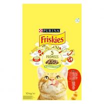 Friskies granule pre mačky kura, zelenina 10 kg