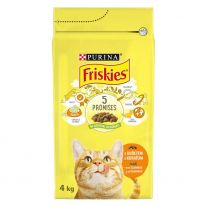 Friskies granule pre mačky kura, zelenina 4 kg