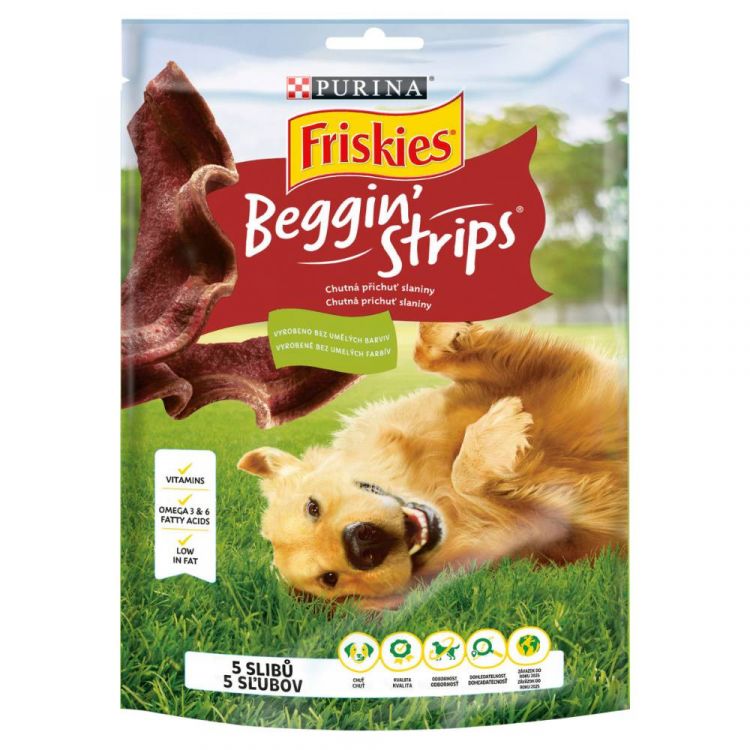 FRISKIES Beggin Strips s príchuťou slaniny 120 g