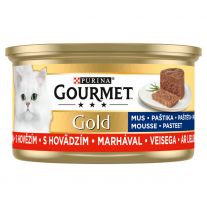 Gourmet Gold konzerva pre mačky hovädzie paštéta 85 g