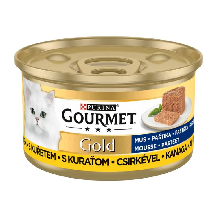 Gourmet Gold konzerva pre mačky kura paštéta 85 g