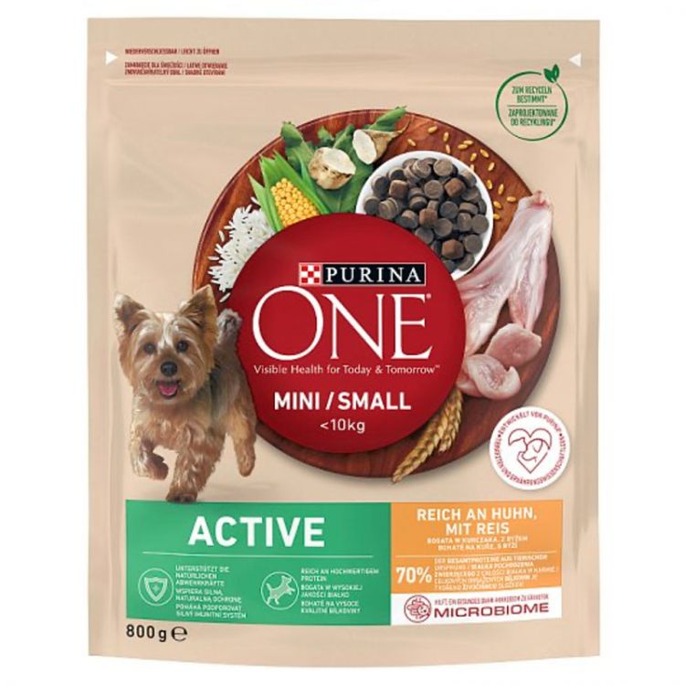 Purina ONE Mini Active granule pre psov kura 800 g