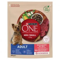 Purina ONE Mini Adult granule pre psov hovädzie 800 g