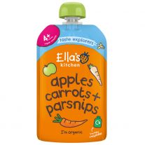 Ella's Kitchen BIO Mrkva, jablko a paštrnák (120 g) 