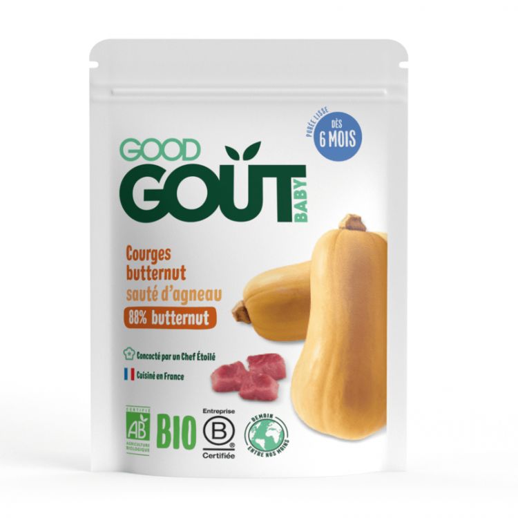 Good Gout BIO Maslová tekvica s jahňacím mäsom 190 g