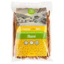 HAPPYLIFE Tyčinky ražné celozrnné- slané BIO 120g