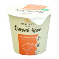 Natural Jihlava Ovsená kaša v kelímku mango a chia, bez gluténu - Natural 80g