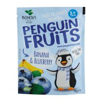 Bonitas Penguin Fruits - BIO zmes sušených banánov a čučoriedok 15 g